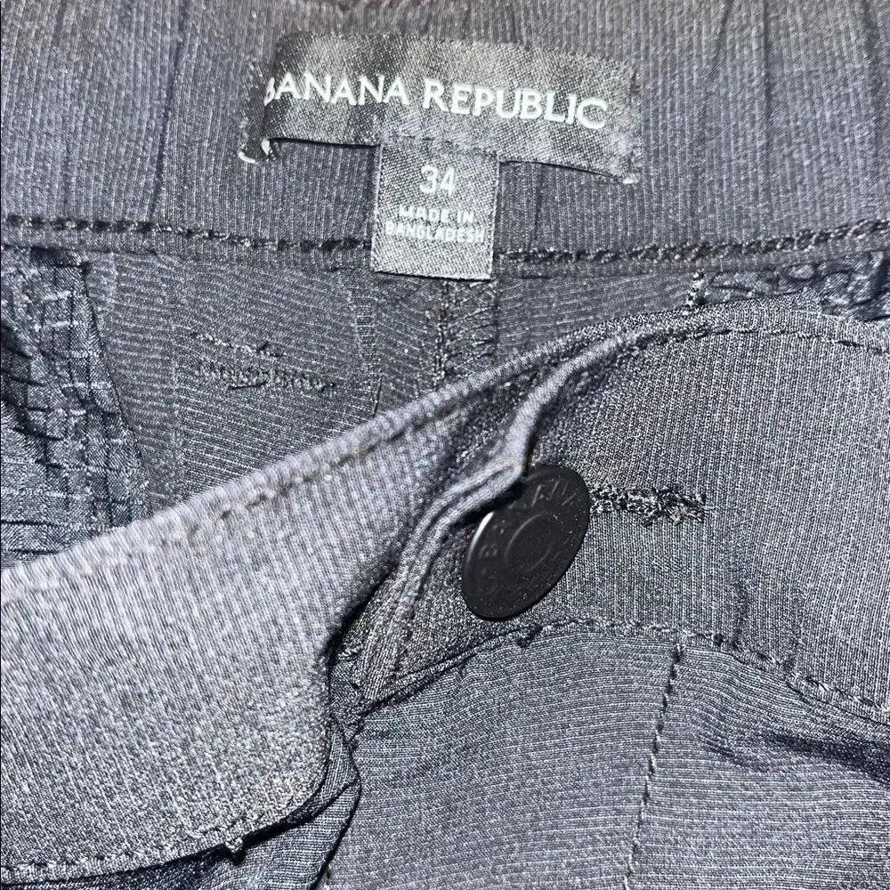 Black Banana Republic Active Shorts Elastic Classic Fit Stretch Men’s Poly Blend